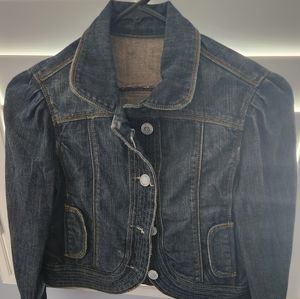 Vintage Kitson Dark Denim Crop Jacket